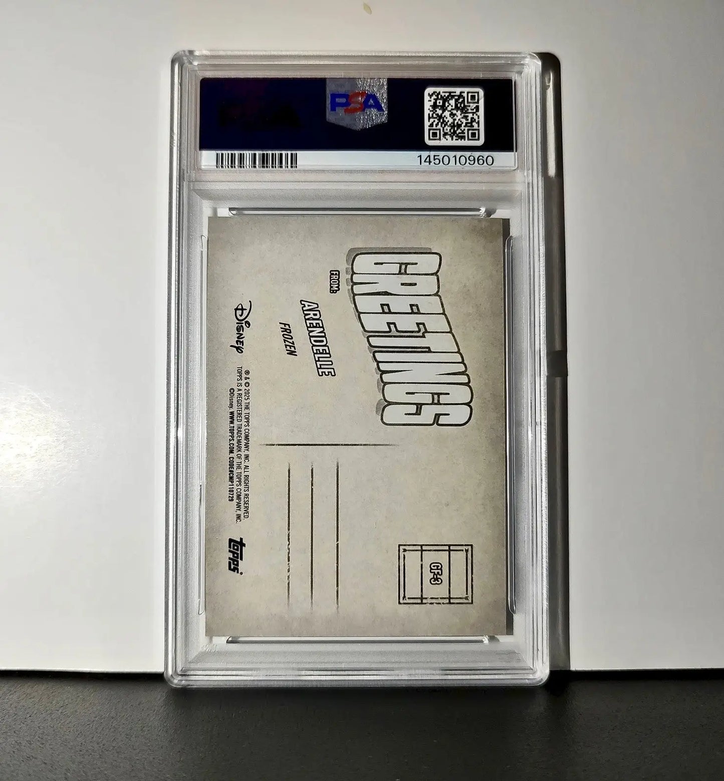 Arendelle 2025 Topps Disney Wonder #GF-3 Greetings From Card Frozen PSA 8 - Non-Sports Card Single