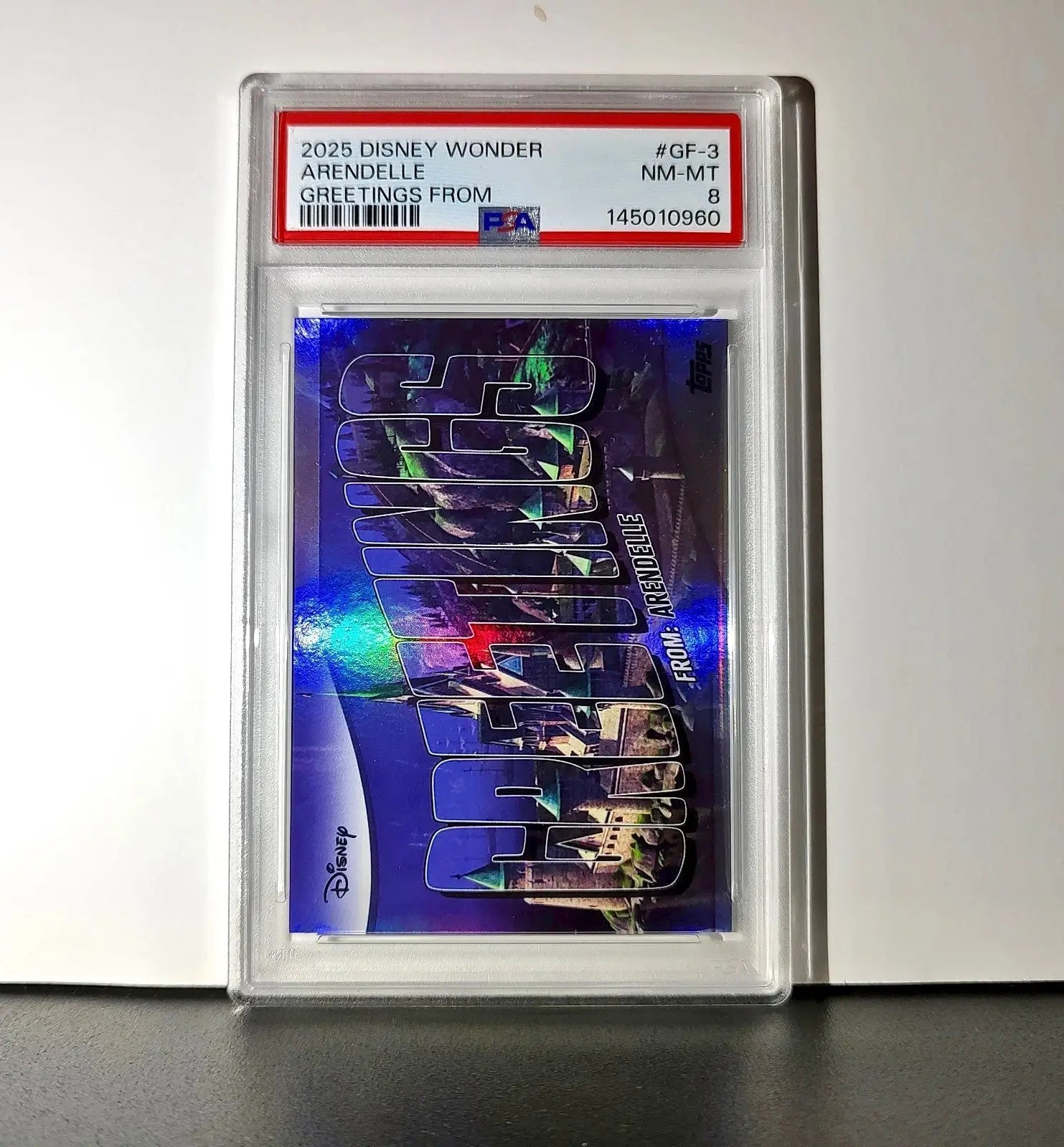 Arendelle 2025 Topps Disney Wonder #GF-3 Greetings From Card Frozen PSA 8 - Non-Sports Card Single
