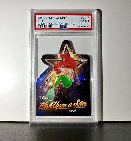 Ariel 2025 Topps Chrome Disney #W-15 Wish Upon A Star Die Cut PSA 8 - Non-Sports Card Single