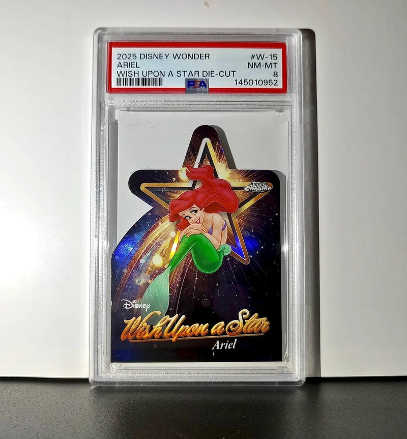 Ariel 2025 Topps Chrome Disney #W-15 Wish Upon A Star Die Cut PSA 8 - Non-Sports Card Single