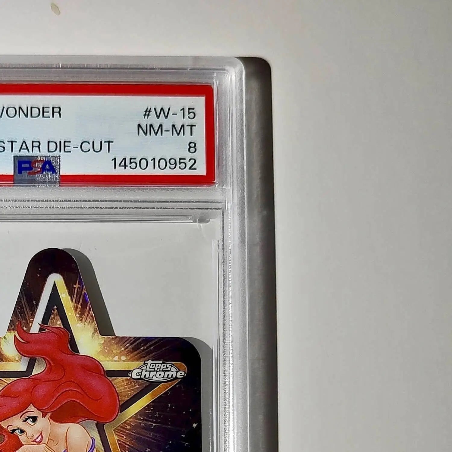 Ariel 2025 Topps Chrome Disney #W-15 Wish Upon A Star Die Cut PSA 8 - Non-Sports Card Single