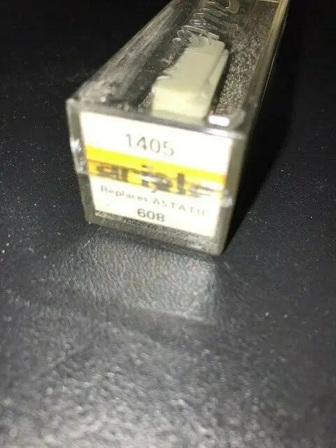 Clear plastic box with a white eraser, ideal for baseball cards and Channel Master products