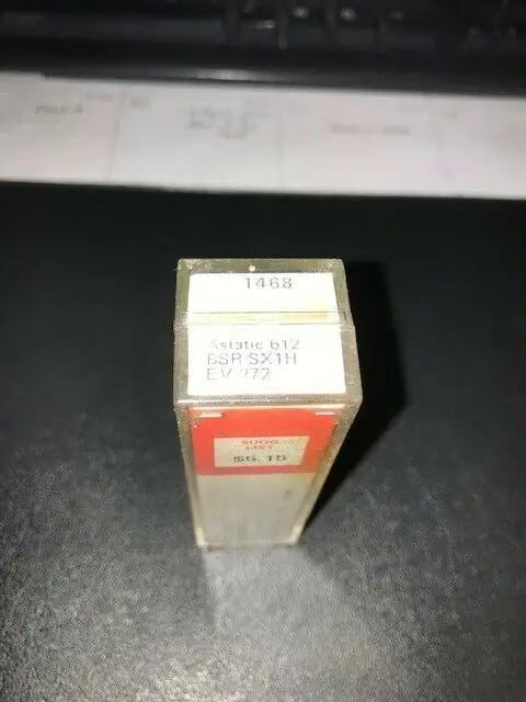 Small clear plastic box with red label for BSR SX1H Phono Cartridge Arista 1468 EV272