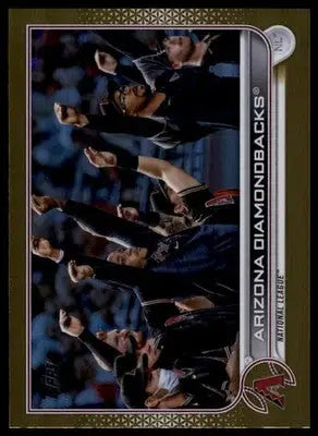 Arizona Diamondbacks 2022 Topps Gold Foil #144 Arizona Diamondbacks - Baseball Card Single