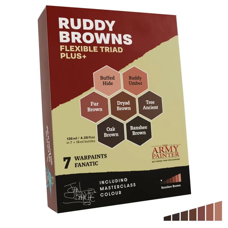 Army Painter Flexible Triad Plus+ - Ruddy Browns - Miniatures - Paint
