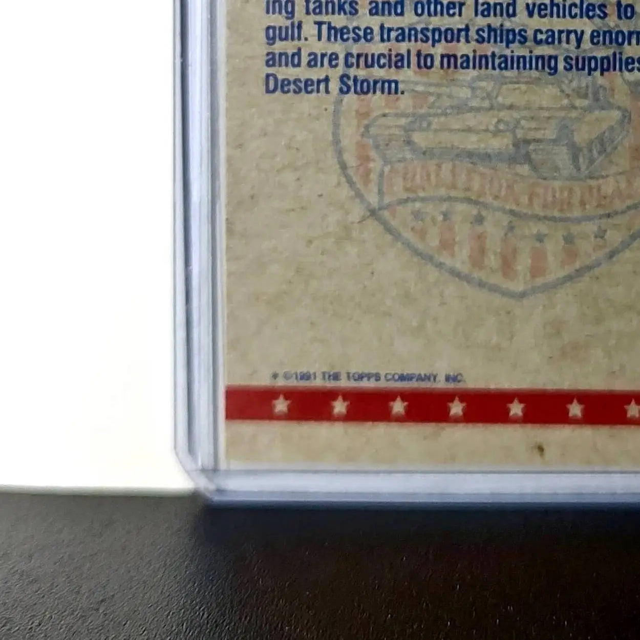 Army Supply Ship 1991 Topps Desert Storm #54 Card - Other