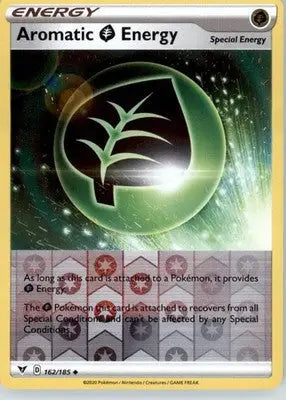 Aromatic Grass Energy - SWSH04: Vivid Voltage - Reverse Holo LP - #162/185 - Pokémon Card Single
