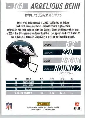 Arrelious Benn - 2014 Score - #164 - Football - Football Card Single