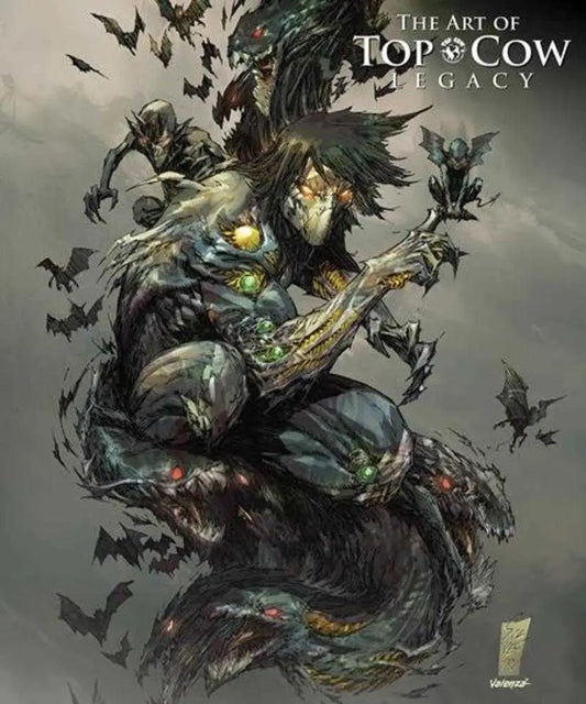 Dark fantasy art book cover for Art Of Top Cow Legacy TPB featuring cow legacy tpb artwork