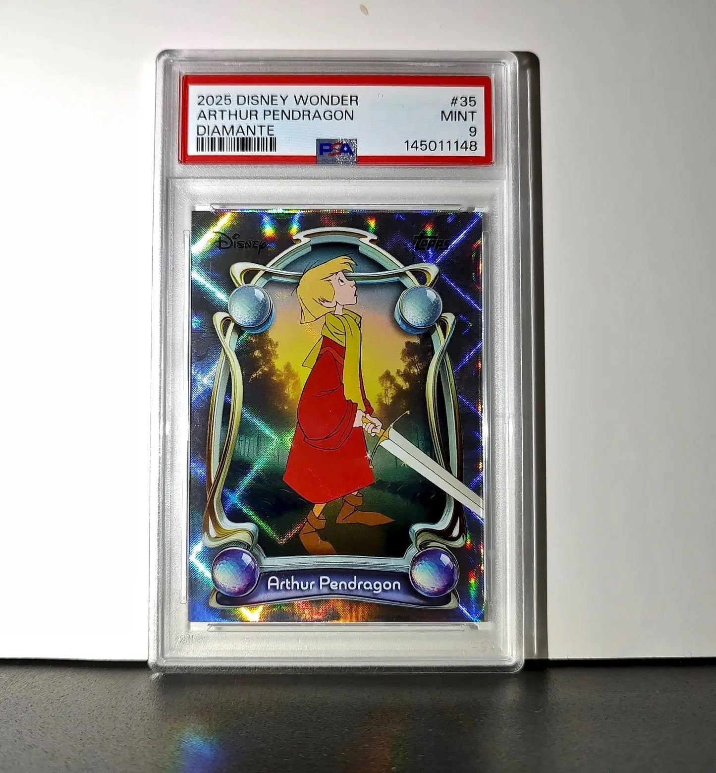 Arthur Pendragon 2025 Topps Disney #35 Winter The Sword in the Stone PSA 9 - Non-Sports Card Single