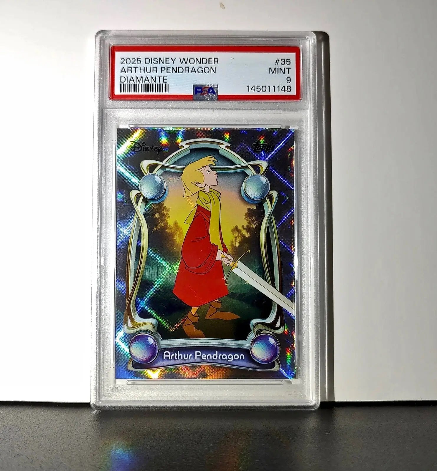 Arthur Pendragon 2025 Topps Disney #35 Winter The Sword in the Stone PSA 9 - Non-Sports Card Single