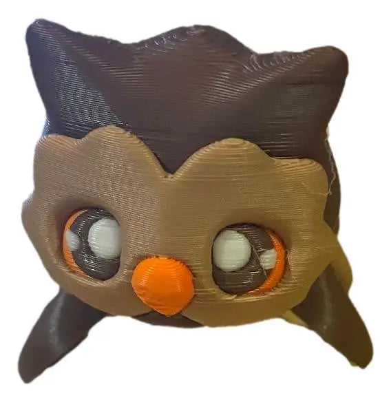 Articulated Owl 3D Printed Flexible Owl Toy Cute Desk Fidget Animal Figure - Other