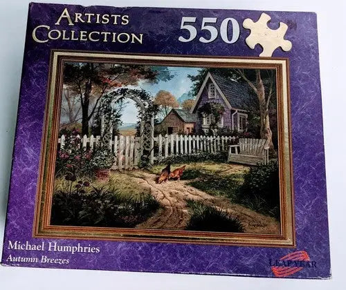 Artists Collection 550 Piece Autumn Breezes Leap Year Michael Humphries Puzzle J - Other