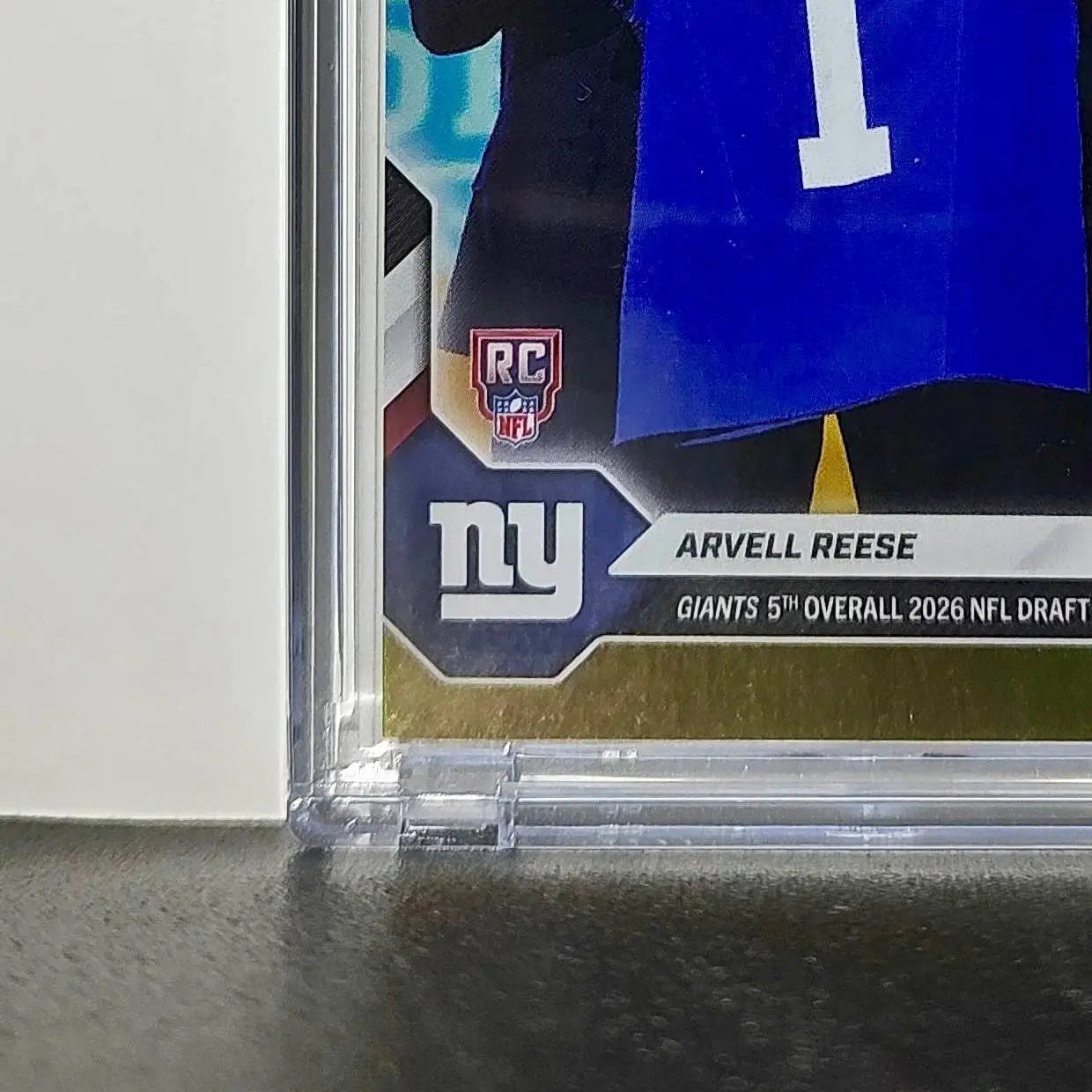 Arvell Reese Rookie 2026 Topps Now Draft Night #AREE Gold Foil 06/50 Card Giants - Football Card Single
