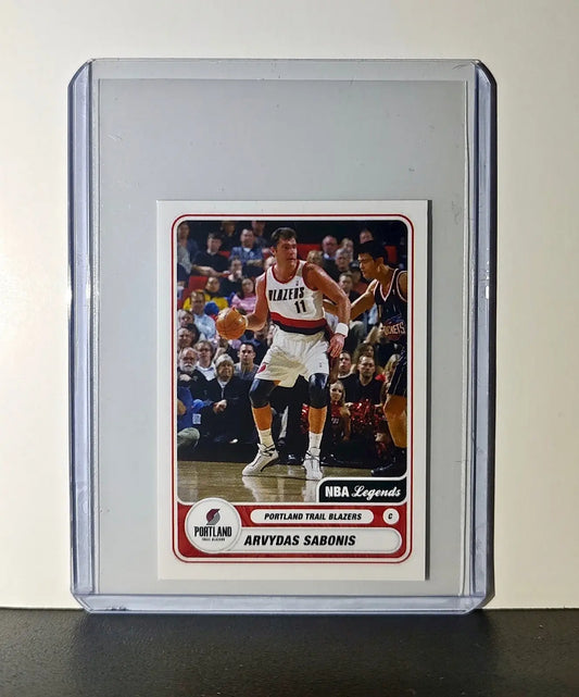 Arvydas Sabonis 2023-24 Panini NBA #506 NBA Legends Sticker Trail Blazers - Basketball Card Single