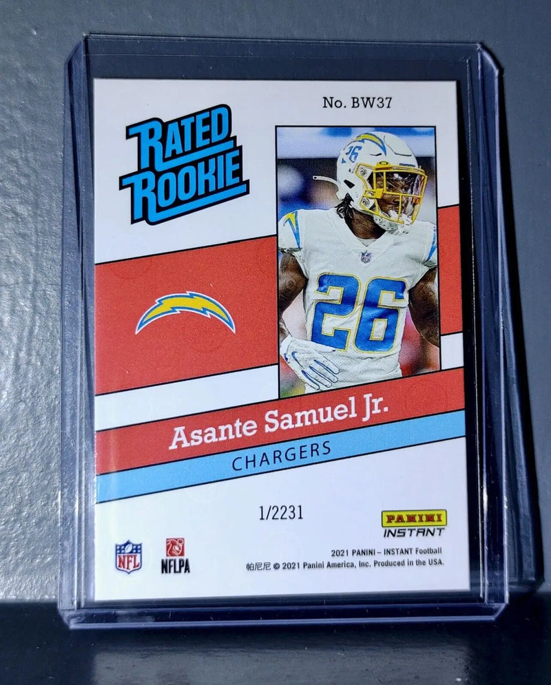 Asante Samuel Jr. 2021 Panini NFL Rated Rookie Retro #37 Rookie Card 1/2231