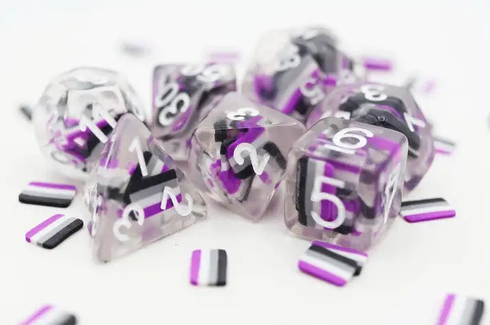 Asexual Flag RPG Dice Set - Action Figure & Toy