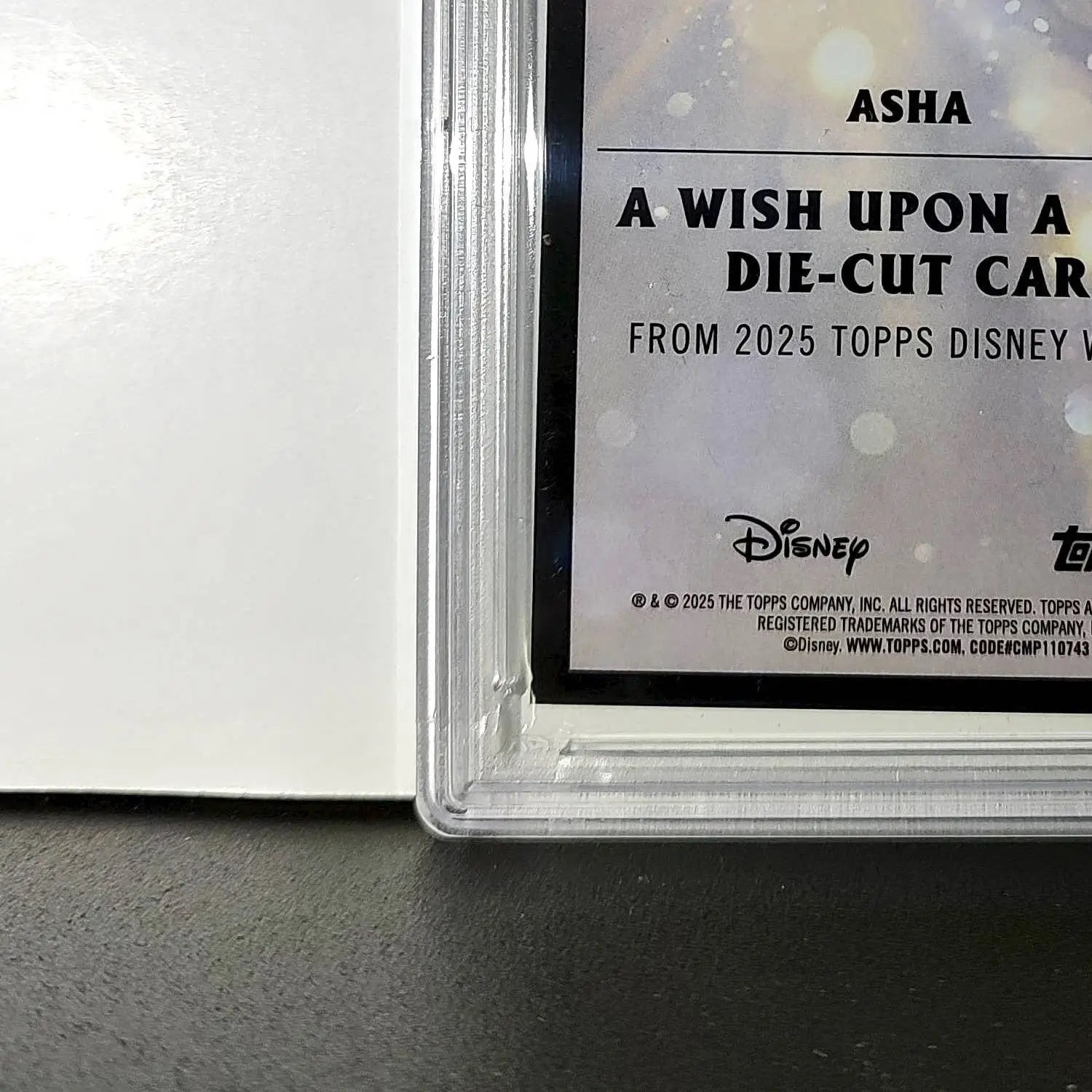 Asha 2025 Topps Chrome Disney #W-18 Wish Upon A Star Die Cut Card Wish PSA 10 - Non-Sports Card Single