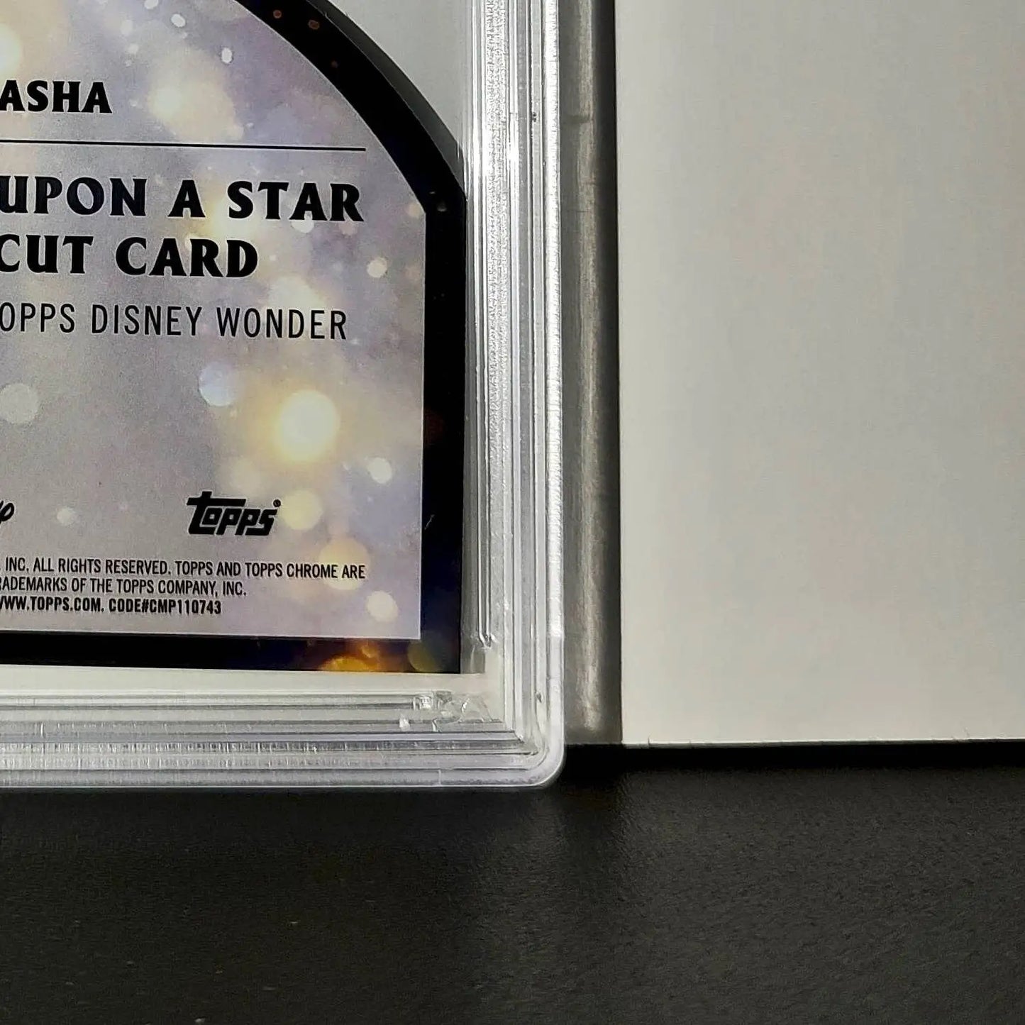 Asha 2025 Topps Chrome Disney #W-18 Wish Upon A Star Die Cut Card Wish PSA 9 - Non-Sports Card Single