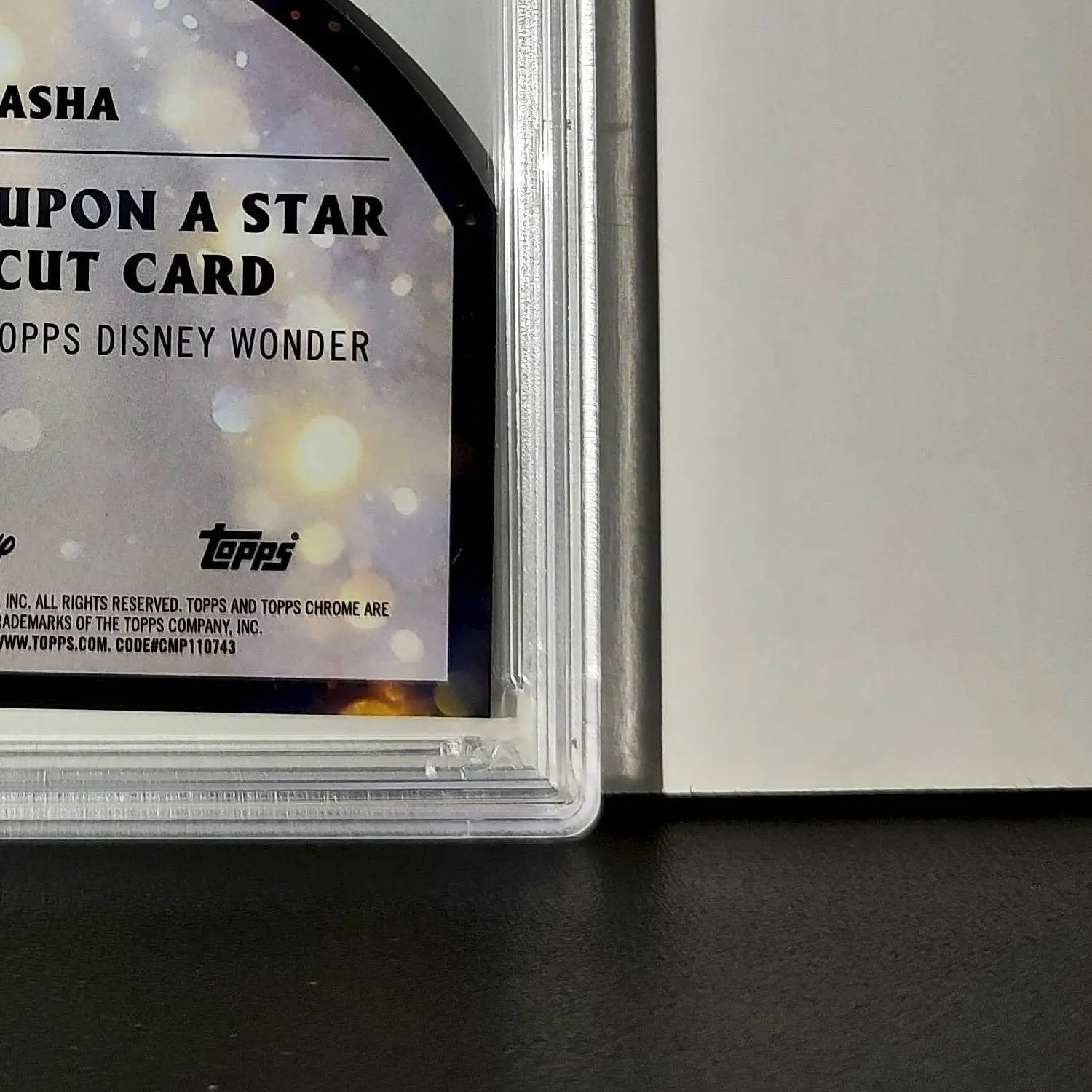 Asha 2025 Topps Chrome Disney #W-18 Wish Upon A Star Die Cut Card Wish PSA 9 - Non-Sports Card Single