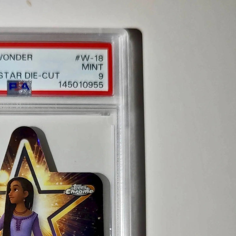 Asha 2025 Topps Chrome Disney #W-18 Wish Upon A Star Die Cut Card Wish PSA 9 - Non-Sports Card Single