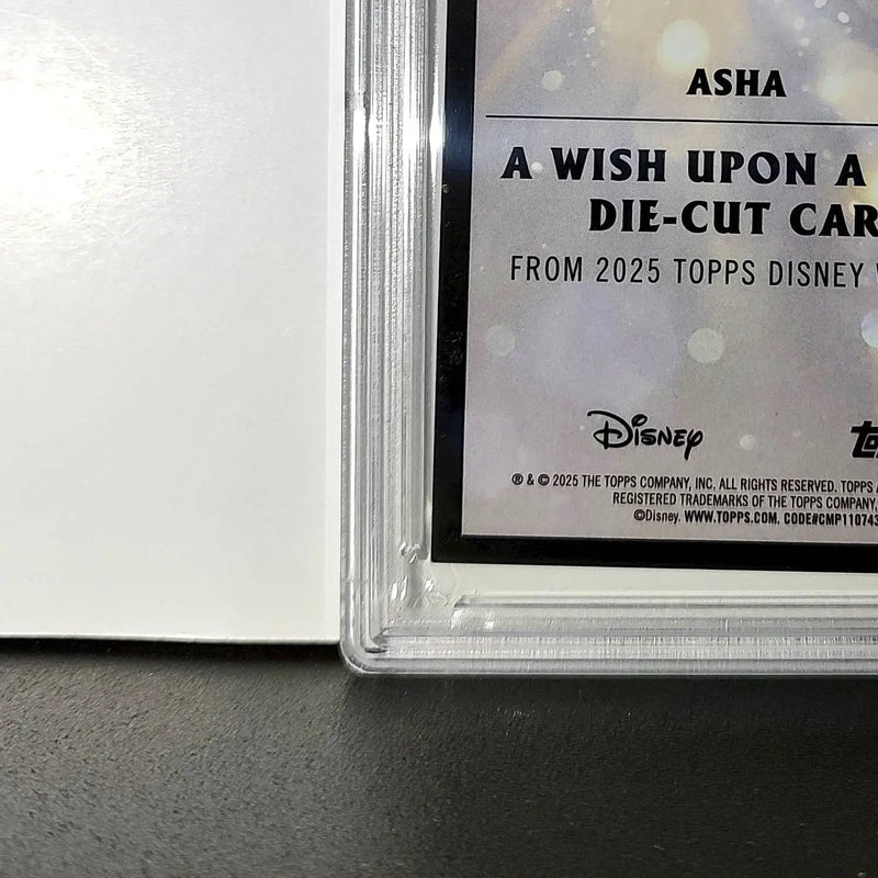 Asha 2025 Topps Chrome Disney #W-18 Wish Upon A Star Die Cut Card Wish PSA 9 - Non-Sports Card Single