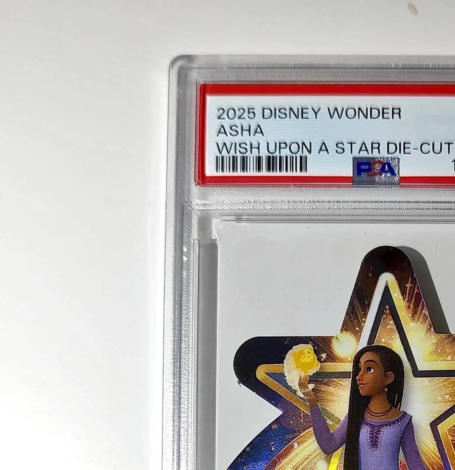 Asha 2025 Topps Chrome Disney #W-18 Wish Upon A Star Die Cut Card Wish PSA 10 - Non-Sports Card Single