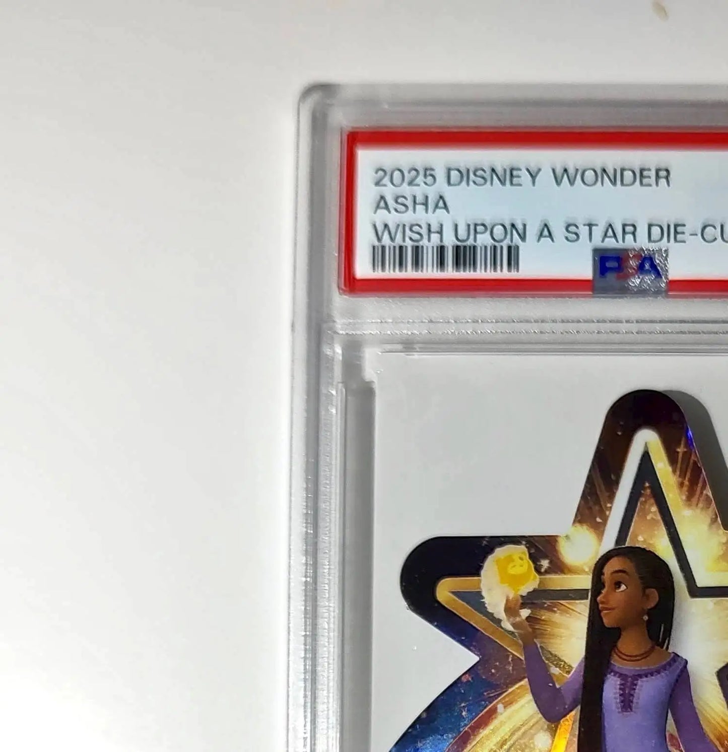 Asha 2025 Topps Chrome Disney #W-18 Wish Upon A Star Die Cut Card Wish PSA 9 - Non-Sports Card Single