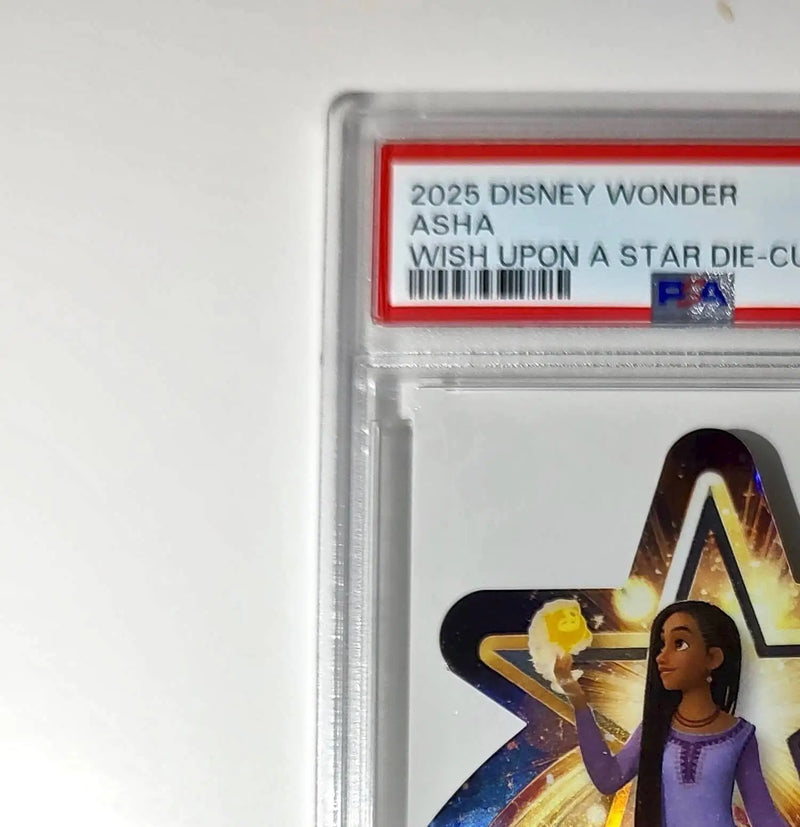 Asha 2025 Topps Chrome Disney #W-18 Wish Upon A Star Die Cut Card Wish PSA 9 - Non-Sports Card Single