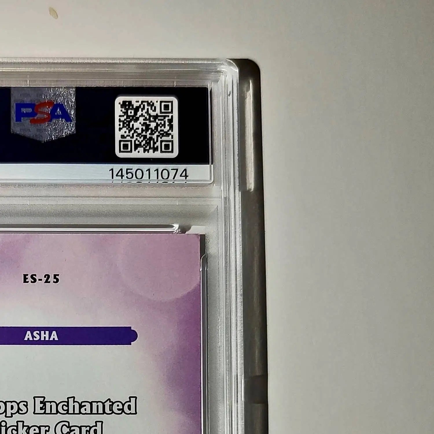 Asha 2025 Topps Disney #ES-25 Enchanted Sticker Card Wish PSA 8 - Non-Sports Card Single