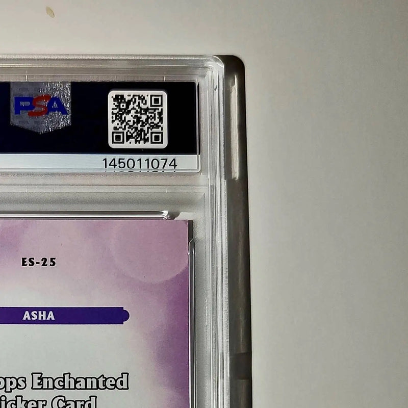 Asha 2025 Topps Disney #ES-25 Enchanted Sticker Card Wish PSA 8 - Non-Sports Card Single