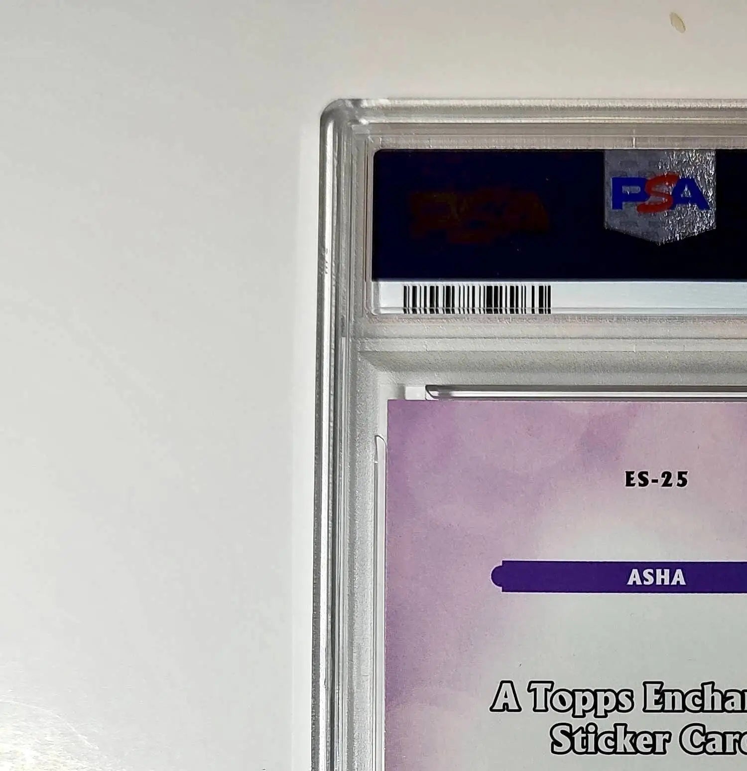 Asha 2025 Topps Disney #ES-25 Enchanted Sticker Card Wish PSA 8 - Non-Sports Card Single