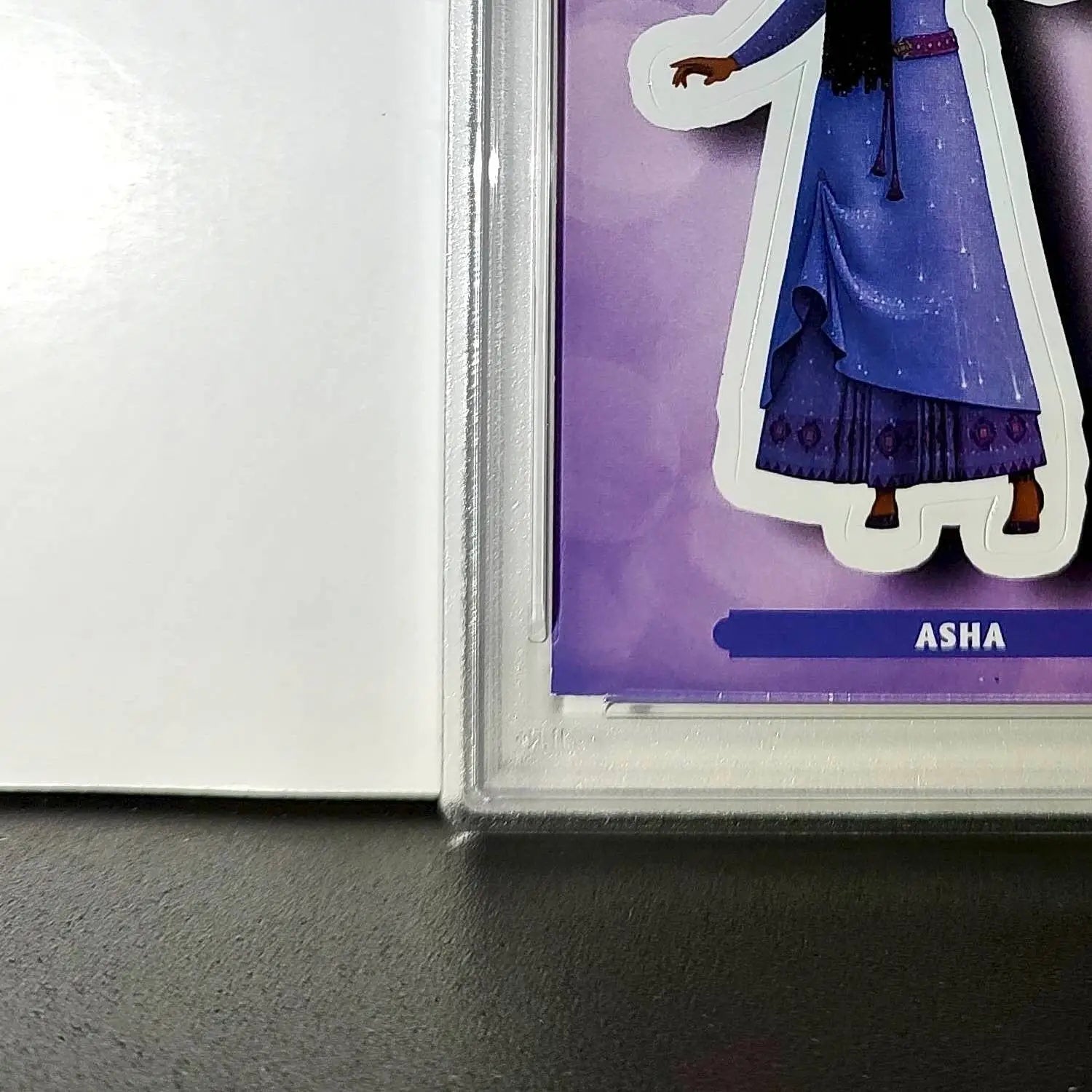 Asha 2025 Topps Disney #ES-25 Enchanted Sticker Card Wish PSA 8 - Non-Sports Card Single
