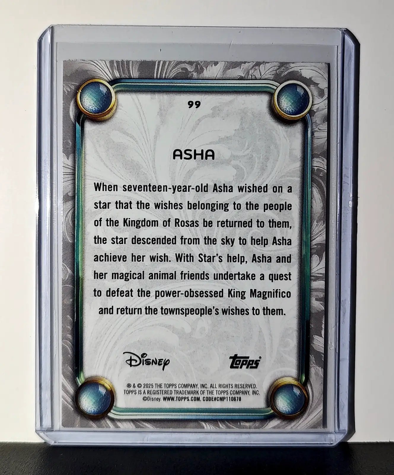 Asha 2025 Topps Disney Wonder #99 Card Wish