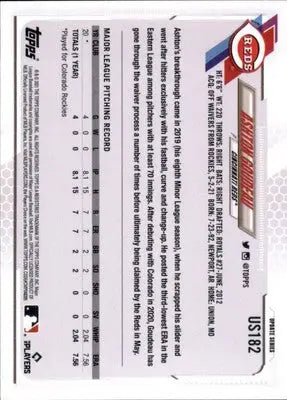 Ashton Goudeau Rookie 2021 Topps Update #US182 Cincinnati Reds - Baseball Card Single