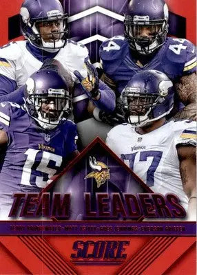 Asiata / Bridgewater / Griffen / Jennings - 2015 Score - #15 - Team Leaders Red - Football Card Single
