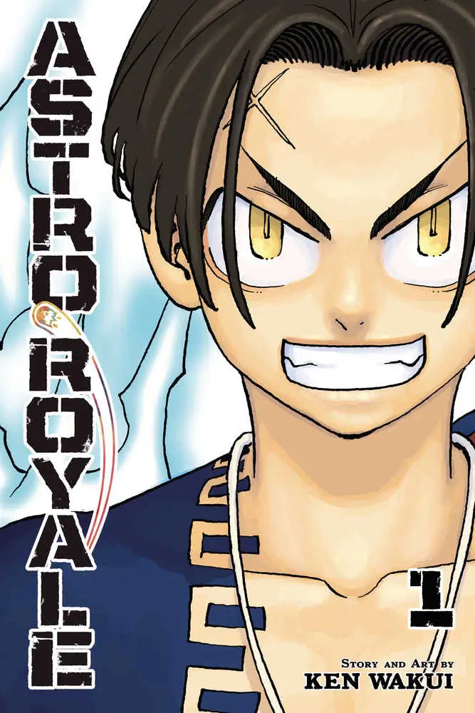 Manga volume with a determined male character from Astro Royale Graphic Novel Volume 01