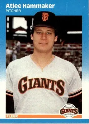 Atlee Hammaker - 1987 Fleer Update - #U-40 - Glossy Baseball - Baseball Card Single