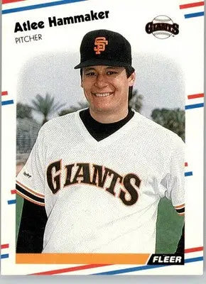 Atlee Hammaker - 1988 Fleer - #83 - Baseball - Baseball Card Single