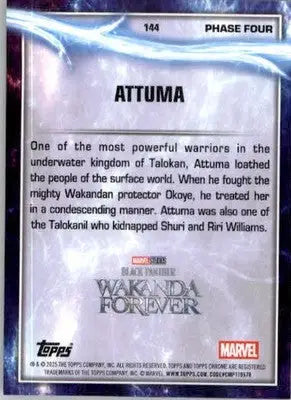Attuma - 2025 Topps Chrome Marvel Studios - #144 - Non_sport - Marvel Card Single