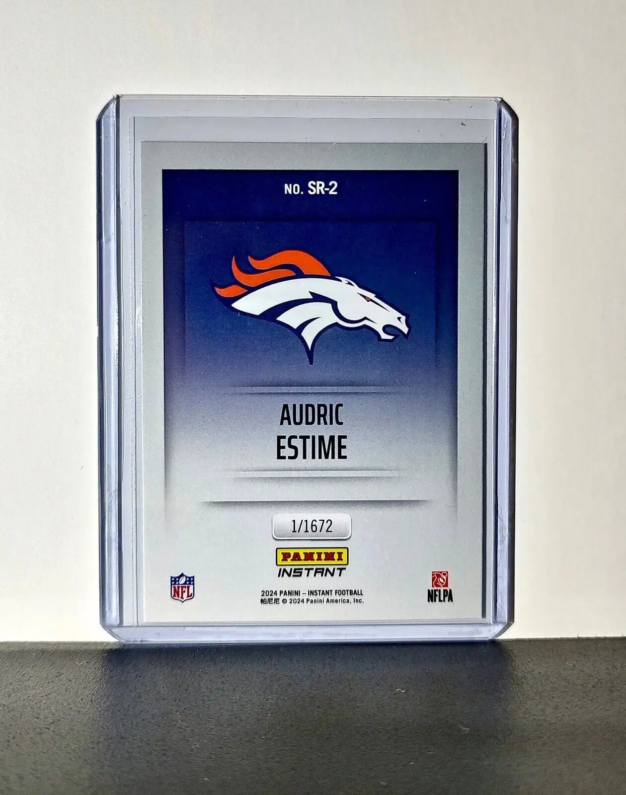 Audric Estime 2024 Panini NFL Studio Rookies #2 Card Denver Broncos 1/1672 - Football Card Single