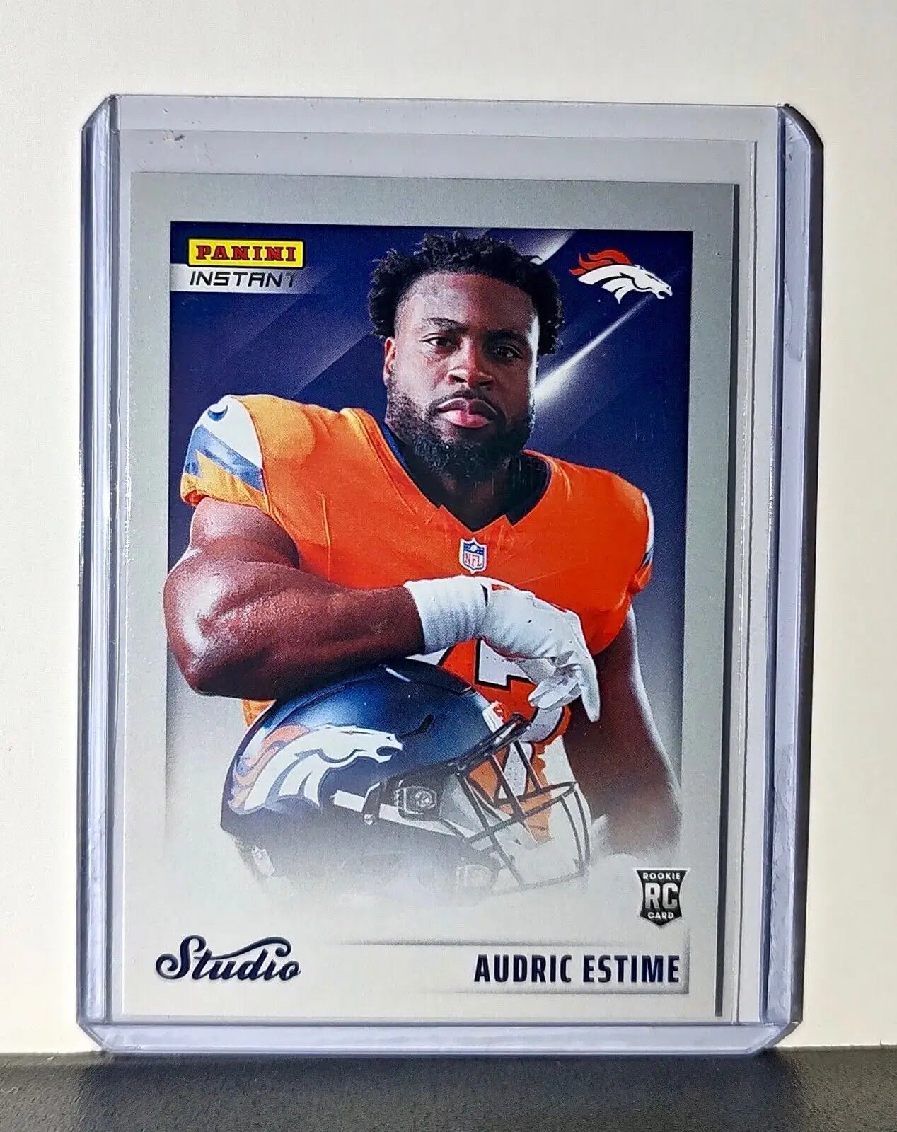 Audric Estime 2024 Panini NFL Studio Rookies #2 Card Denver Broncos 1/1672 - Football Card Single