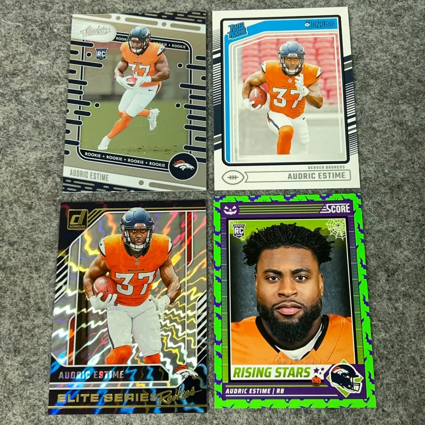 Audric Estime Rookie Denver Broncos 2024 Panini Football Card You Choose Pick - Football Card Single