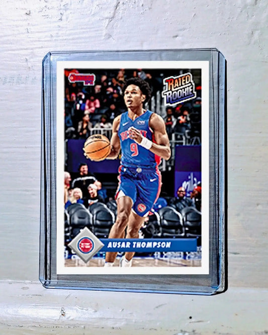 Ausar Thompson 2023-24 Panini NBA #7 Rated Rookie Retro Card Pistons 1/715 - Basketball Card Single