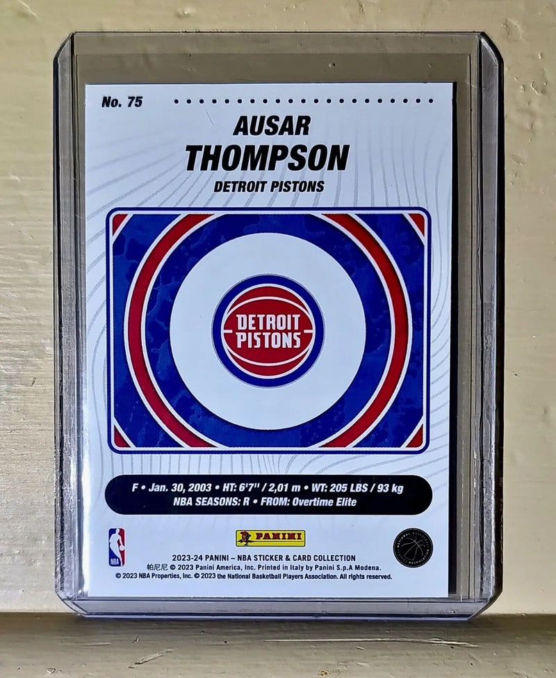 Ausar Thompson 2023-24 Panini NBA Basketball #75 Rookie Card Detroit Pistons - Basketball Card Single