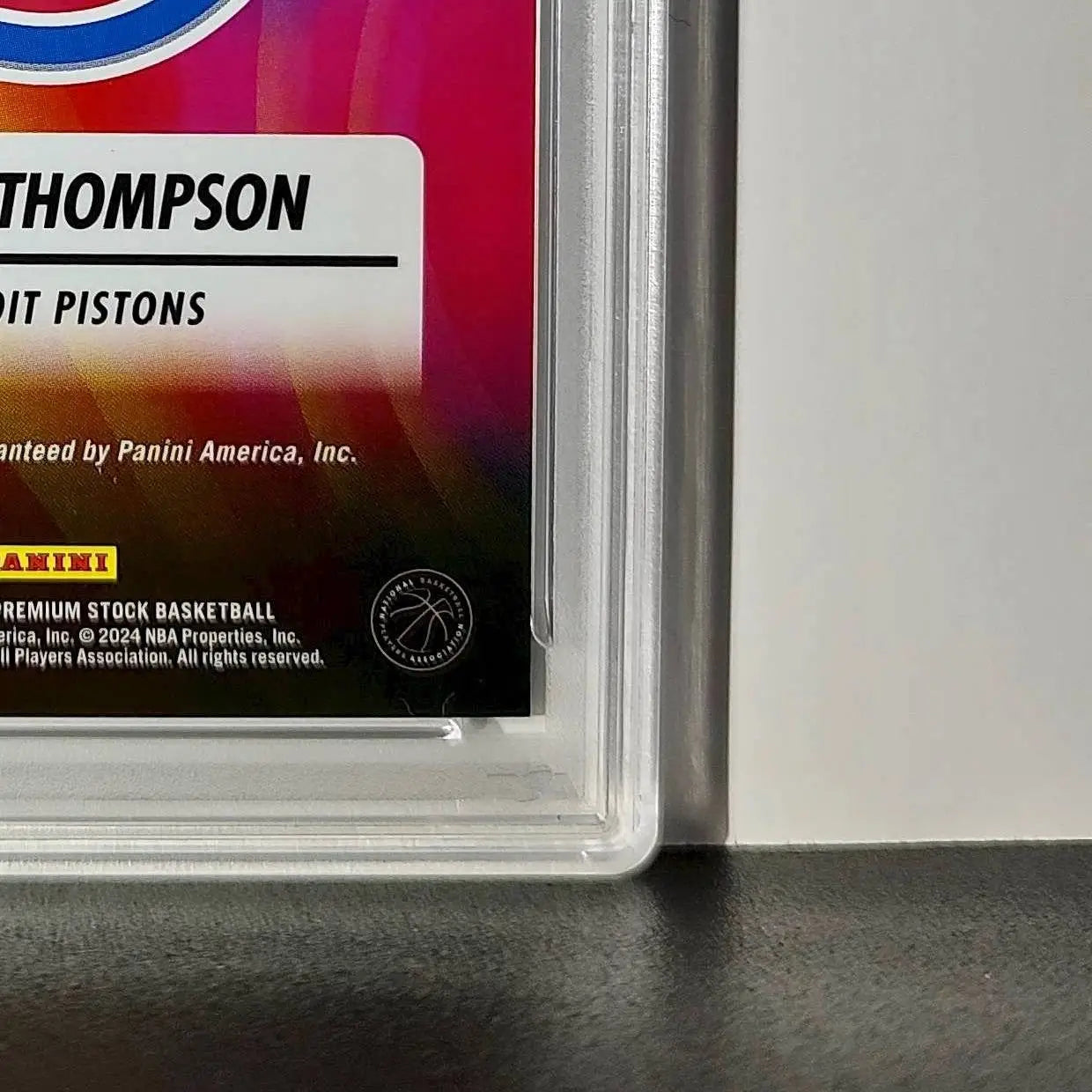 Ausar Thompson 2023 NBA Hoops #RI-ASR Rookie Ink Prizm Disco Ball PSA 9 Auto 8 - Basketball Card Single
