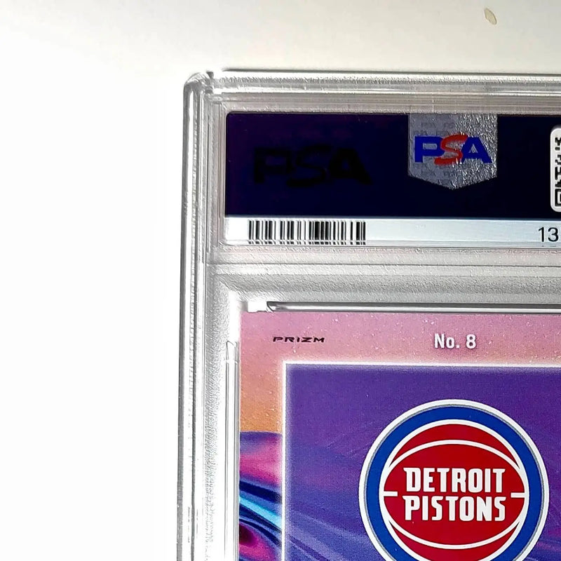 Ausar Thompson 2023 Panini Hoops Premium Anti Gravity #8 Disco Prizm PSA 10 Gem