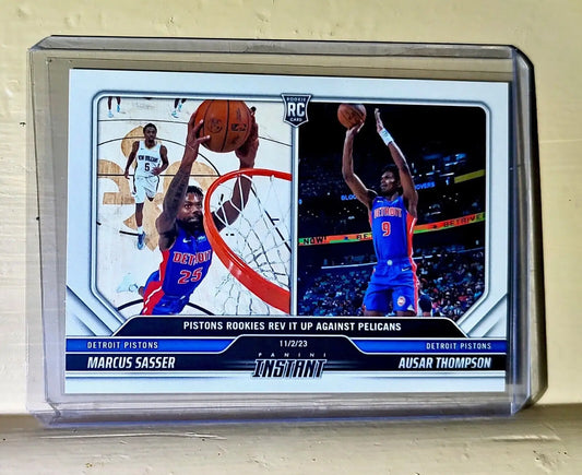Ausar Thompson / Marcus Sasser 2023-24 Panini NBA Rookie Card Pistons 1 of 79 - Basketball Card Single