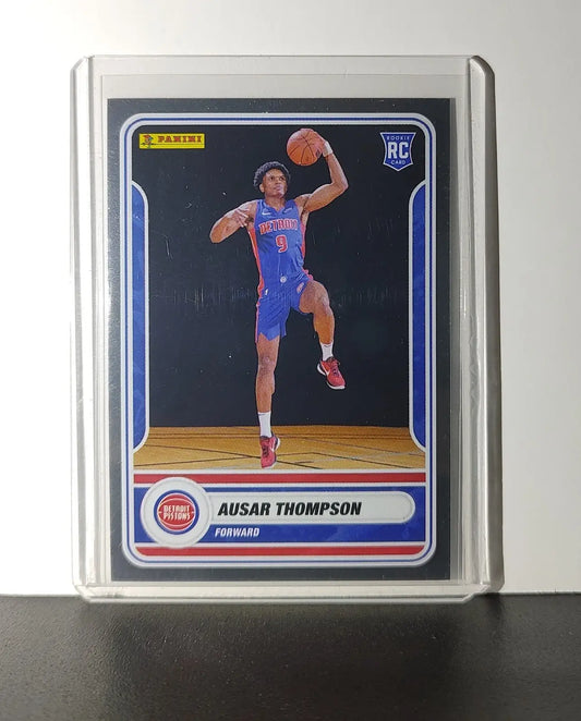 Ausar Thompson Rookie 2023-24 Panini NBA Sticker Foil Card #100 Detroit Pistons - Basketball Card Single