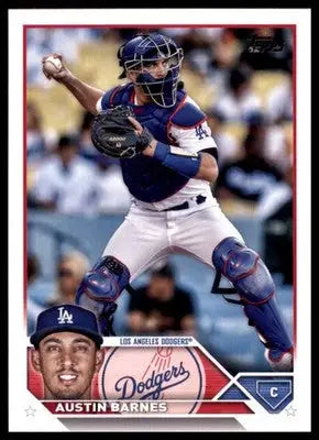 Austin Barnes 2023 Topps #588 Los Angeles Dodgers - Baseball Card Single